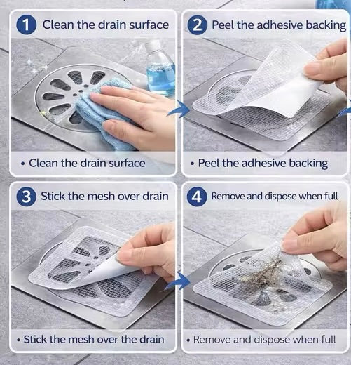 Sink Drain Cover Set – 10 PCS Silicone Drain Stoppers for Kitchen, Bathroom &amp; Shower – Prevents Clogging and Catches Hair &amp; Debris